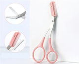 Eyebrow Trimming Knife With Comb Curved Moon Small Beauty Supplies Gadgets