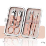 Professional Scissors Nail Clippers Set Ear Spoon Dead Skin Pliers Nail Cutting Pliers Pedicure Knife Nail Groove Trimmers